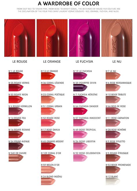 ysl bold lip|ysl lipstick color chart.